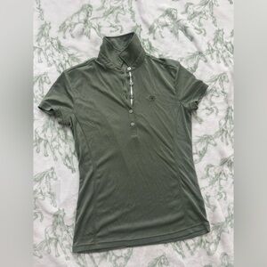 Ariat Olive Button Down Polo Shirt